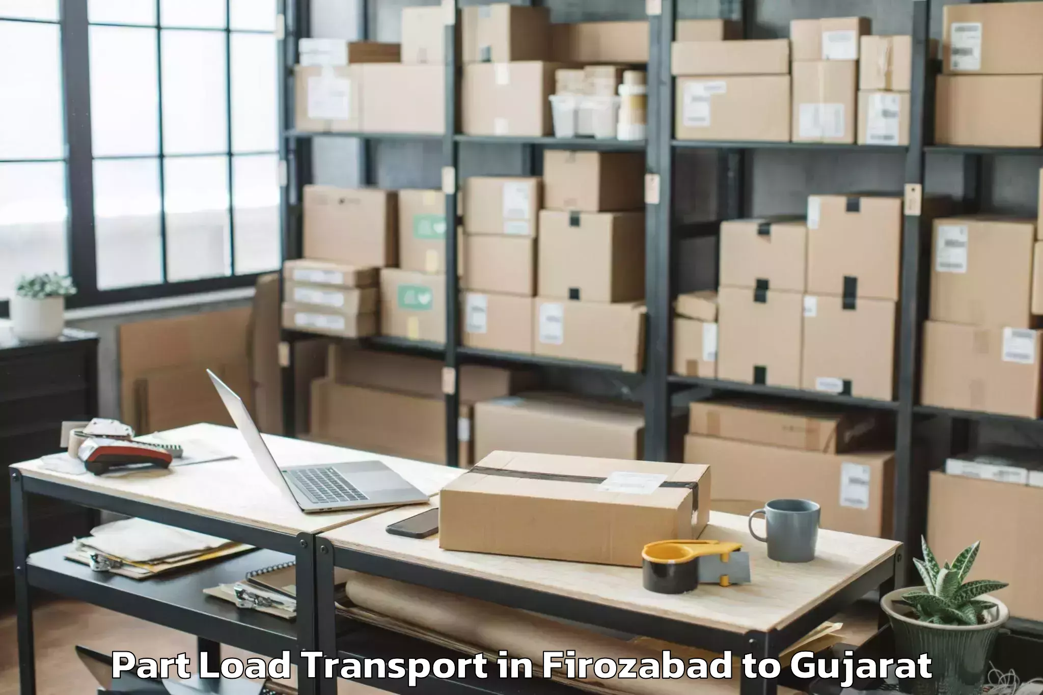 Comprehensive Firozabad to Jhalod Part Load Transport